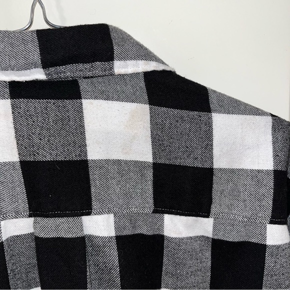 Levi's Mens Worker White Black Plaid Woven Button Up Dress Tee Shirt Size XLarge - Picture 5 of 7